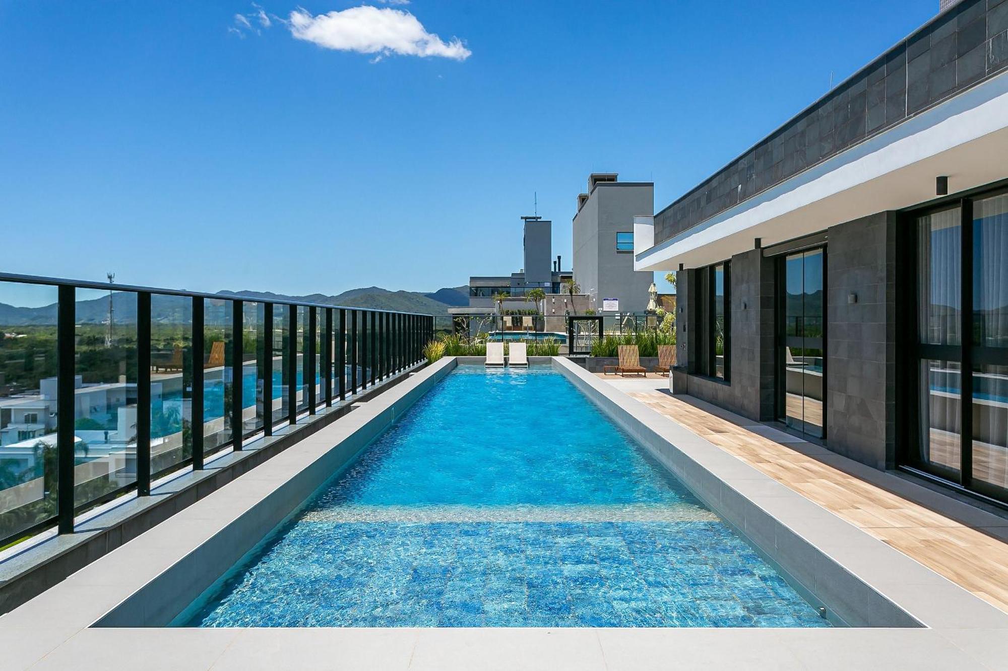 Wi-Fi 300Mb | Rooftop Com Piscina Em Jurere #Ja15 Florianópolis المظهر الخارجي الصورة