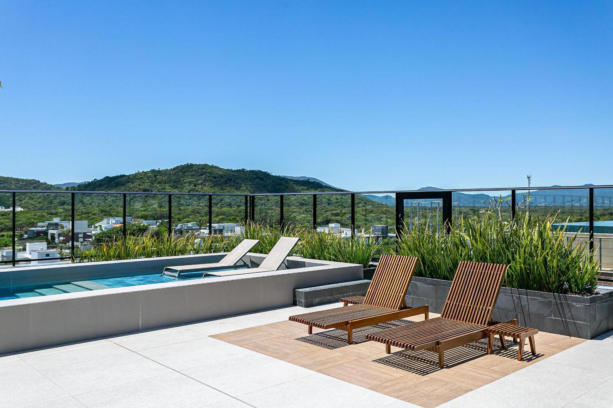 Wi-Fi 300Mb | Rooftop Com Piscina Em Jurere #Ja15 Florianópolis المظهر الخارجي الصورة